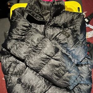 Black Dior reflective jacket